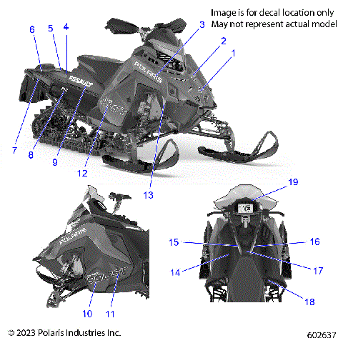 BODY, DECAL, ARMY GREEN SIDE PANEL W/BLACK ACCENT - S24TLC8MS/8ME (602637)