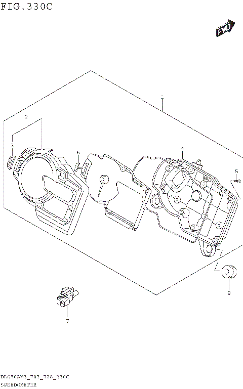 SPEEDOMETER (DL650AM3E33)