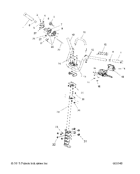 STEERING, HANDLEBAR AND POST - S19SJA5BSL/BEL (600140)