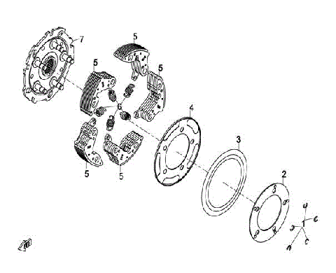 WET CLUTCH PAWL ASSY