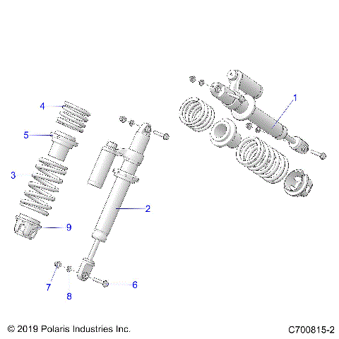 SUSPENSION, FRONT SHOCK MOUNTING - G21GXD99AJ/AZ/BJ/BZ (C700815-2)