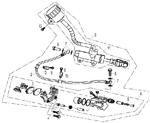 HYDRAULIC BRAKE (PEDAL BRAKE)