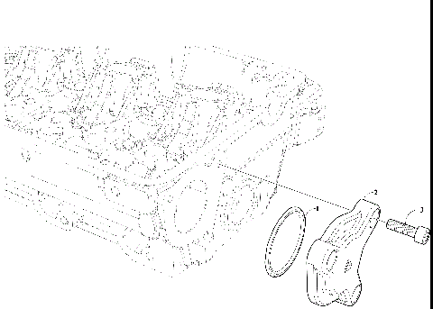 HYDRAULIC PUMP ADAPTER ON 3RD PTO [303090]