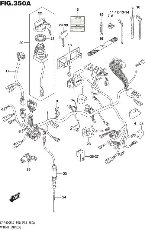 WIRING HARNESS (LT-A400FL7 P28)