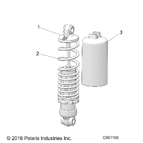SUSPENSION, SHOCK, FRONT TRACK - S20EKB6PSL (C600831)