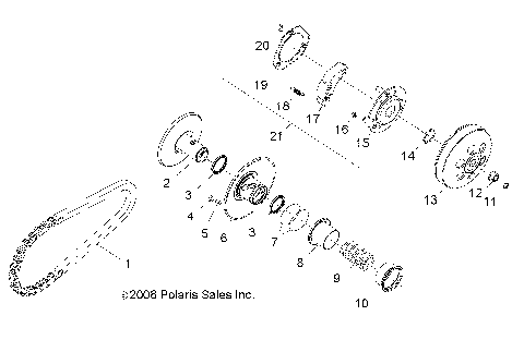 DRIVE TRAIN, CLUTCH, SECONDARY - A09VA17AA/AD (49RGRCLUTCHDVN09RZR170)
