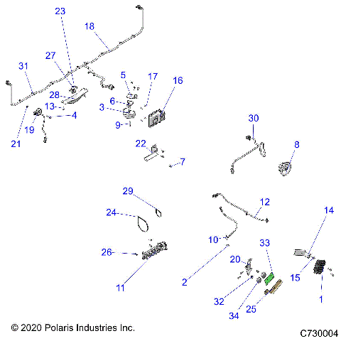 ELECTRICAL,  WIRE HARNESS COMPONANTS - R21RRK99A9/AP/AW/B9/BP/BW (C730004)