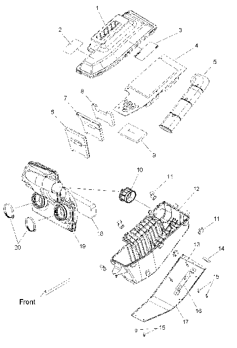ENGINE, AIR INTAKE SYSTEM (FS) - S09PT7ES/EE (49SNOWAIR09FSTRG)
