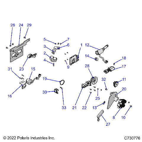 ELECTRICAL, WIRE HARNESS, COMPONENTS, AND LICENSE PLATE - R23TAE99FD/SCD/ED/SFD/SCK/EK (C730776)