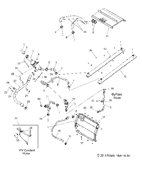 ENGINE, COOLING SYSTEM - S15DP8 ALL OPTIONS (49SNOWCOOLING158PROS)