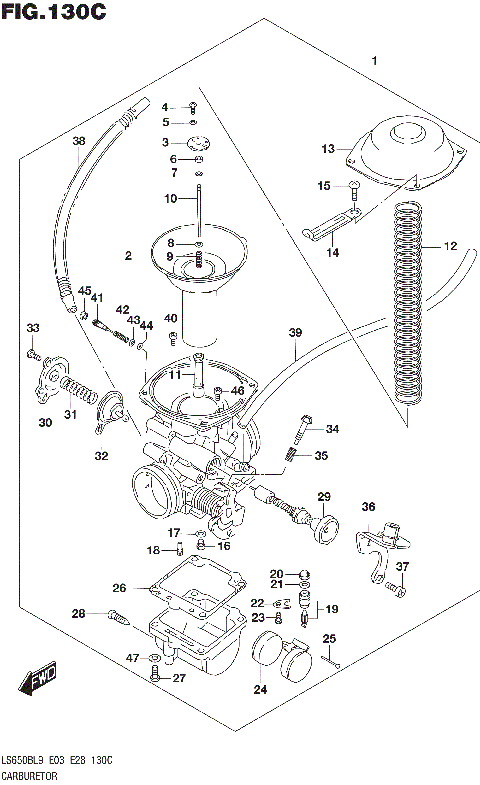 CARBURETOR (LS650BL9 E33)