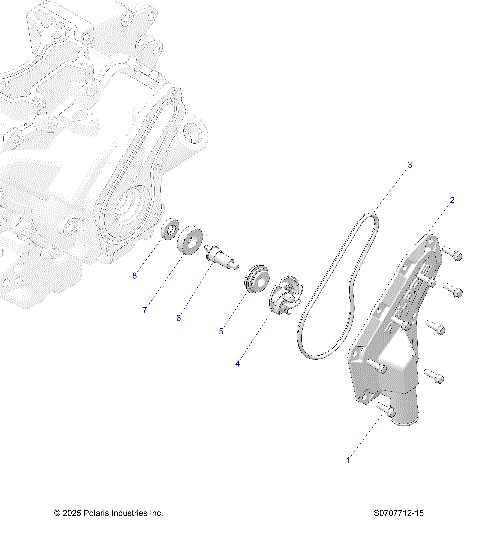 ENGINE, WATERPUMP IMPELLER & COVER