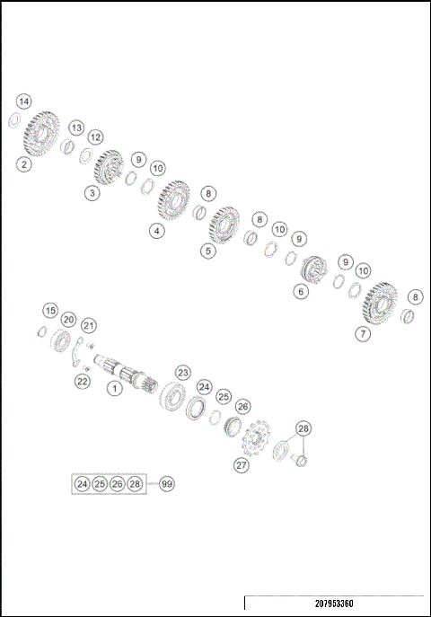TRANSMISSION II - COUNTERSHAFT