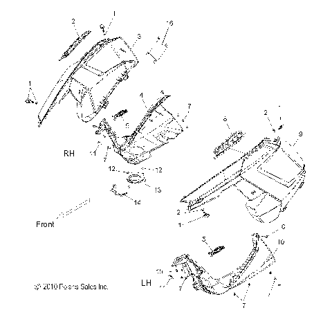 BODY, FENDERS and SIDE PANELS - S11CM8GSA/GSB/GSL/GSM/GEA (49SNOWFENDERS11800RMK)
