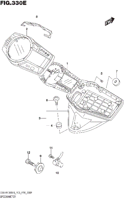 SPEEDOMETER (GSX-R1000AL6 E33)