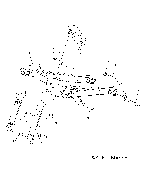 SUSPENSION, TORQUE ARM, FRONT - S17MBX6JSA/JEA (49SNOWFTA15600R)