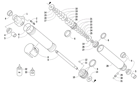 REAR SUSPENSION REAR ARM SHOCK ABSORBER