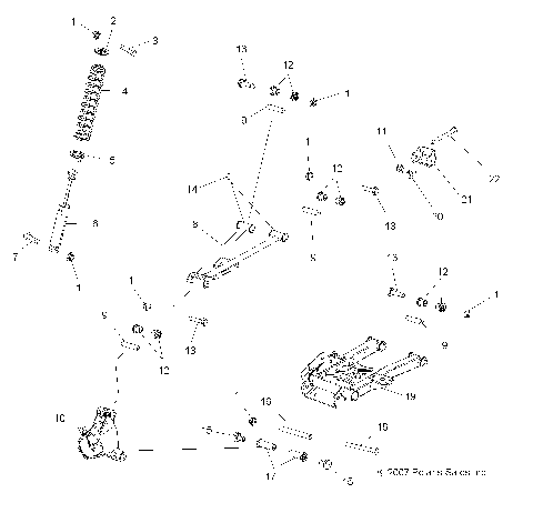 SUSPENSION, REAR - A09DN76AB/AL/AY (49ATVSUSPRR08SPTRG800)