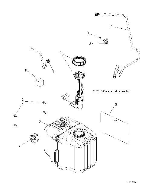 BODY, FUEL TANK ASM. - R17RMA57N1 (701347)
