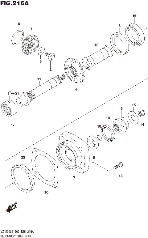 SECONDARY DRIVE GEAR