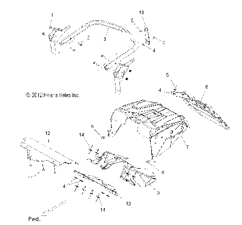 BODY, BUMPER, REAR and CLOSEOFF - S14BR8GSA/GSL (49SNOWBUMPERRR13RUSH2)