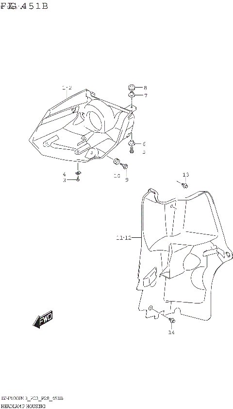 HEADLAMP HOUSING (P28)