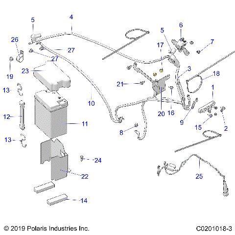 ELECTRICAL, BATTERY - A21S6E57F1/FL (C0201018-3)