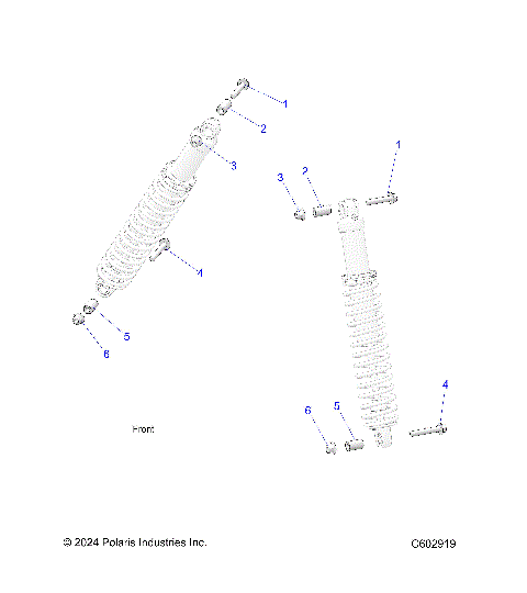 SUSPENSION, IFS SHOCKS MNTG. - S25AJE6RSN/6RSP (C602919)