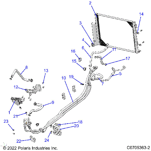 BODY, HVAC ROUTINGS - R23RRU99A9/AJ/AK/AX/B9/BJ/BK/BX (C0705363-2)
