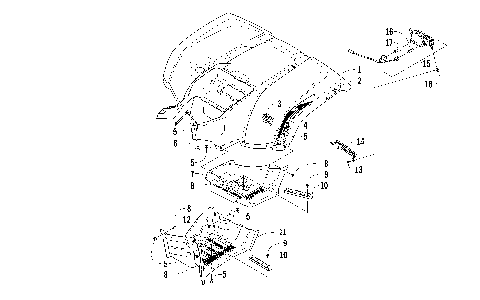 REAR BODY PANEL AND FOOTWELL ASSEMBLIES [96559]