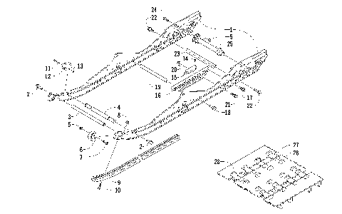SLIDE RAIL AND TRACK ASSEMBLY [99851]