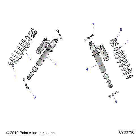 SUSPENSION, REAR SHOCK MOUNTING - G20GAJ99AK/AS/BK/BS (C700790)