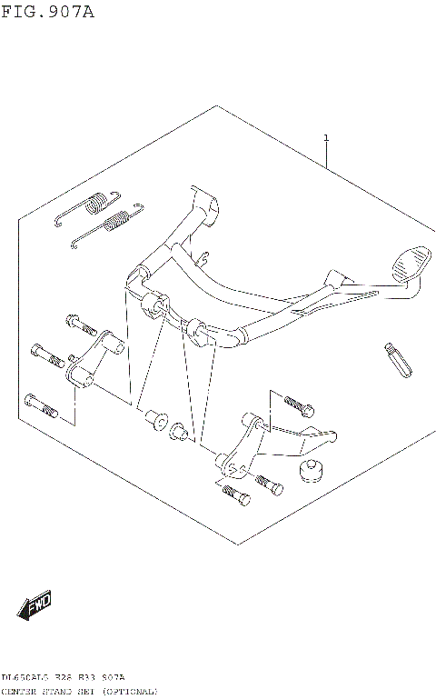 CENTER STAND SET (OPTIONAL)