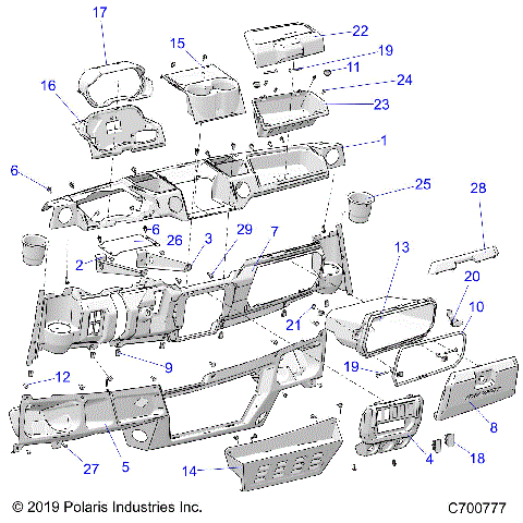 BODY, DASH - R23RRE99AJ/BJ/AK/BK/AX/BX/A9/B9 (C700777)