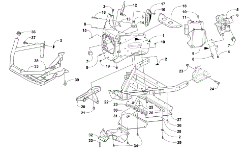 FRONT BUMPER AND FRAME ASSEMBLY