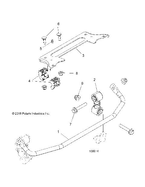 SUSPENSION, STABILIZER BAR, FRONT - A19DBA50A5 (100614)