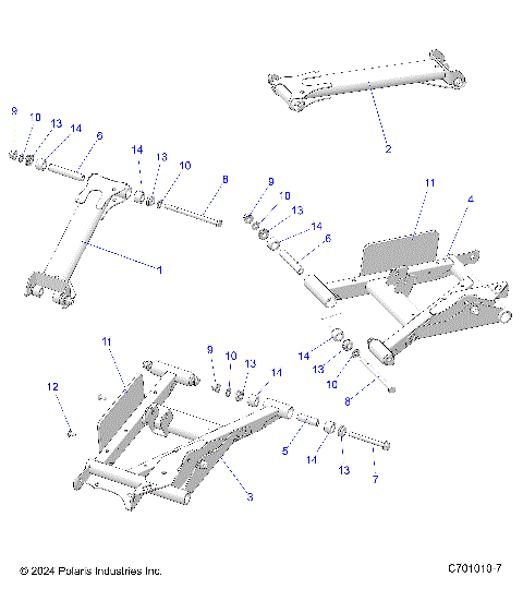 SUSPENSION, REAR CONTROL ARMS - Z25ASE99P5 (C701010-7)