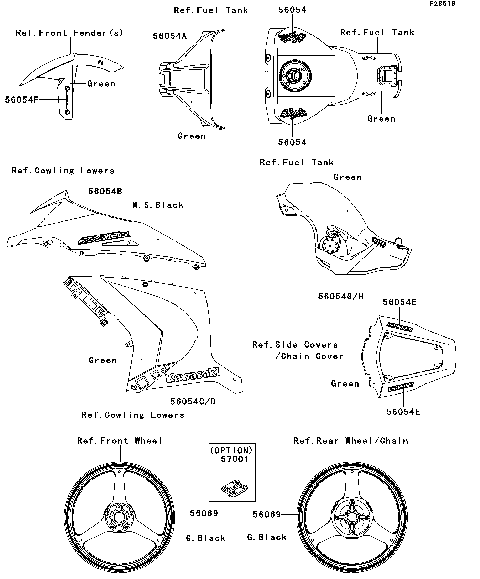 Decals(Green)(KCF)(CA,US)