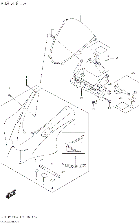 COWLING BODY (GSX-R1000A)