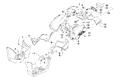 REAR BODY AND TAILLIGHT ASSEMBLY [300496]