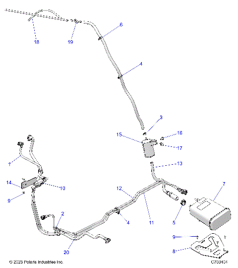 FUEL SYSTEM, FUEL LINES, EVAP - Z24RGD2KBH/BL  (C703254)