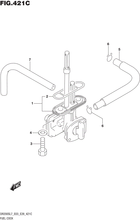 FUEL COCK (DR200SL7 E33)
