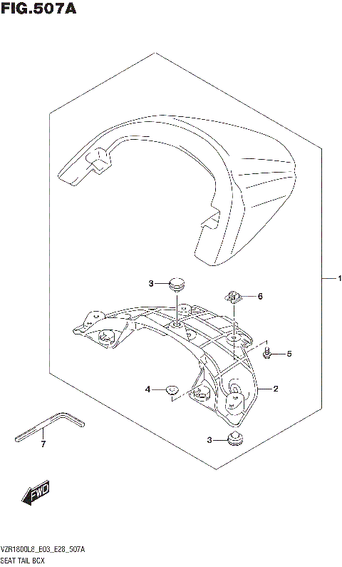 SEAT TAIL BOX (VZR1800L8 E28)