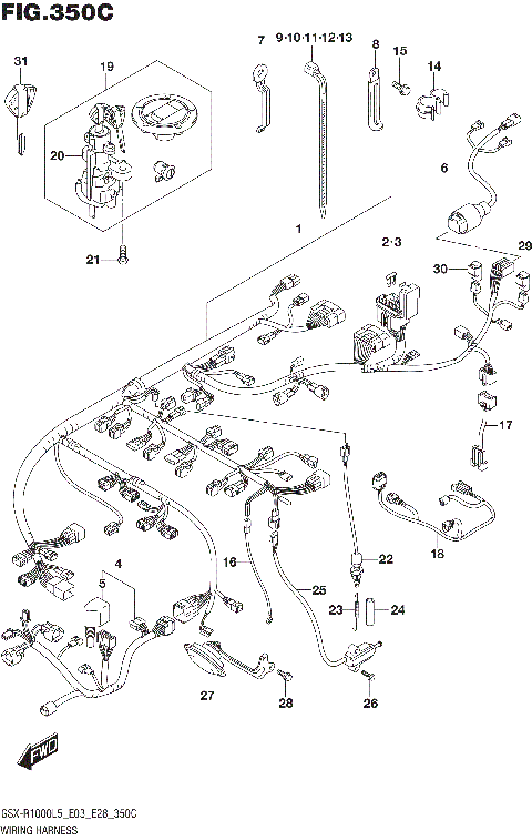 WIRING HARNESS (GSX-R1000L5 E33)
