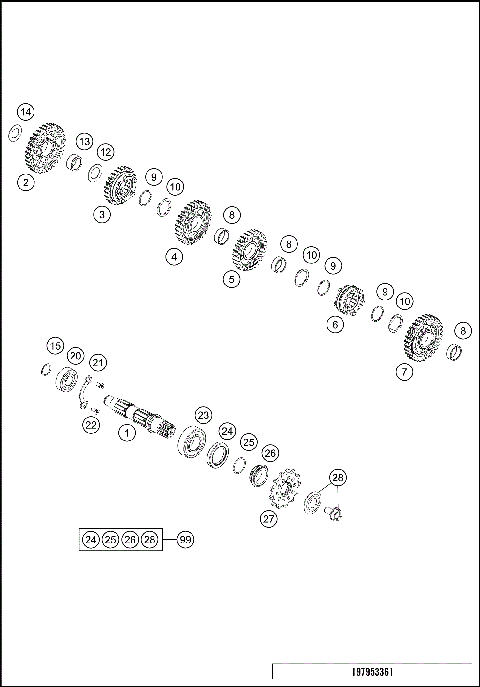 TRANSMISSION II - COUNTERSHAFT
