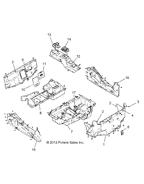BODY, FLOOR and ROCKER PANELS - Z16VDE99FM/NM (49RGRFLOOR14RZR1KI)