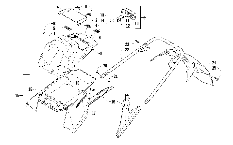 REAR BUMPER, STORAGE BOX, AND TAILLIGHT ASSEMBLY [90076]