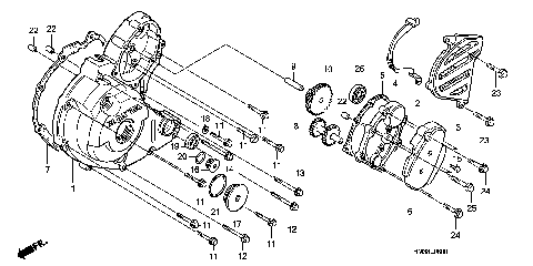 LEFT CRANKCASE COVER