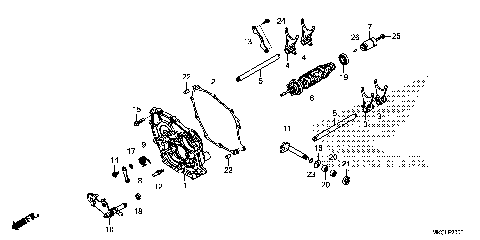 SHIFT DRUM@SHIFT FORK
