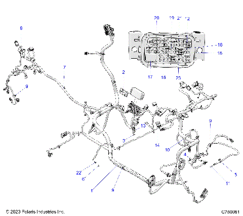 ELECTRICAL, WIRE HARNESS - G25GAB99 (C750061)